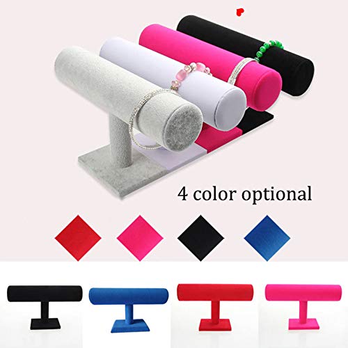 Goulian Fluwelen Armband Houder Stand, Bangle Ketting Ketting Horloge T-Bar Draagbare Organizer voor Rack Sieraden… - Afbeelding 5