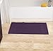 Utopia Towels Cotton Banded Rug, Bath Mats, Not a Bathroom Rug, 21 by 34 Inches, 100% Ring Spun Cotton, Highly Absorbent Shower Bathroom Floor Mat, Plum, 2 Pack