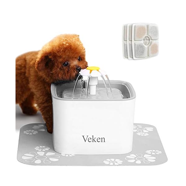 Veken Pet Fountain 84oz 2 5l Automatic Cat Water Fountain Dog Water Dispenser With 3 Replacement Filters 1 Silicone Mat For Cats Dogs Multiple Pets Quarantinepetstore Com Veken Pet Fountain 84oz 2 5l Automatic Cat Water Fountain Dog Water Dispenser With 3 Replacement Filters 1 Silicone Mat For Cats Dogs Multiple Pets Quarantinepetstore Com