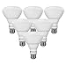 LE 6 Pack BR30 E26 LED Bulbs, 65W Incandescent Equivalent, 10W, 750lm, Daylight White, 5000K, 110° Flood Beam, Non-dimmable, Track and Recessed Light