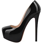 Richealnana Women's Double Platform Stiletto High Heel Pumps