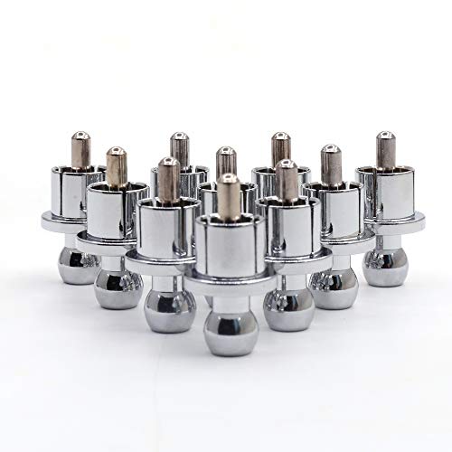 RCA Noise Stopper Caps,RCA Connector Dust Proof Protector Cover 10PCS (Rhodium Plated)