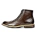 Bruno Marc Men's Dress Ankle Motorcycle Boots Leather Lined Derby Oxfords Bergen-01 Dark Brown 12 M US