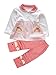 Baby Girl Clothes Infant Outfits 2pcs with Long Sleeved Clothes Set Tops + Pants(9-12 Months,Red)