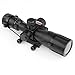 Rifle Scope 2.5-10x40 Red Dot Gun Sight Laser Red/Green Dual Illuminated Mil-dot w/ Rail Mount