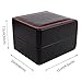 Watch Box Single Slot Watch Case PU Leather Watch Box Organizer for Men Women Travel Jewelry Storage Case Organizer Black