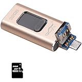 Winnerflag 32G 3 in 1 Flash Drive Memory Stick Pen-Drive Disk Key USB 3.0 for iPhone 6 6Plus iPod iPad Air 2 IOS Android PC with Extended Lightning Connector External Storage Memory Expansion (Gold)