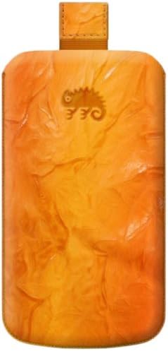 Katinkas Premium Leather Case for Nokia E71 Washed - 1 Pack - Retail Packaging - Orange (401964)