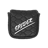 And Etcetera Mallet Putter Cover Headcover Strong Magnetic Closure Synthetic Leather for Taylormade 2017 Spider Ghost S Tour