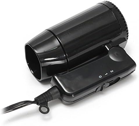 Amazon 車内向け小型ヘアドライヤー 12vシガー電源専用 温風ドライヤー 折り畳み式 軽量コンパクト 風量2段階 霜取り用にも Fmtcad216 車用電化製品 車 バイク