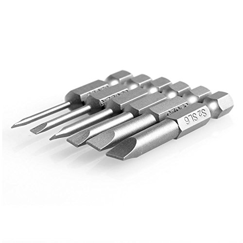 image for Rocaris 6pcs 2 in 2.0-6.0mm Flat Head Slotted Tip Magnetic Slotted Scr