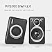 RECCAZR Computer Speakers with Surround Sound 2.0CH USB Wired Powered Multimedia Speaker for Desktop/TV/PC/Laptops/Smart Phone Built-in Four Loudspeaker Diaphragm (Gray)