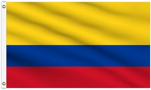 Bannerbuzz Colombia Country National Flag 110 Gsm Knitted Fabric