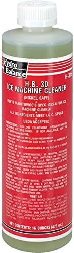 Hydro Balance 18 oz Ice Machine Cleaner - HVAC - Contains Only Food Grade Ingredients - Removes Slime And Scale Deposits From Ice Machines With Nickel Or Tin-Plated Evaporators