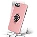 iPhone 6s Plus/6 Plus Case with Ring Holder Kickstand, 360 Degrees Rotating Ring Holder Grip Case Ultra Slim Thin Hard Cover for iPhone 6s Plus/6 Plus (5.5inch) (Pink)