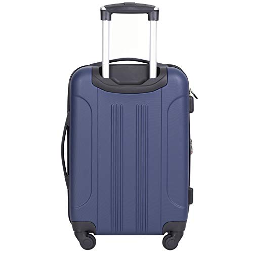 Travelers Club Chicago Hardside Expandable Spinner Luggages, Navy Blue