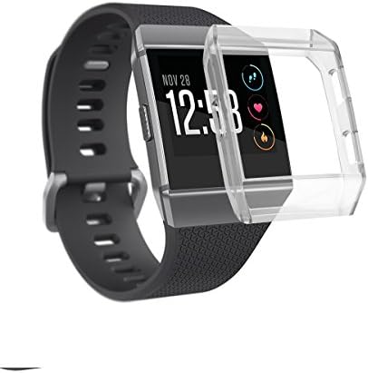 For Fitbit Ionic Case, Tonsya Crystal TPU Soft Accessory Protective Case Frame Cover Shell for Fitbit Ionic Smart Fitness Watch (Crystal Clear)