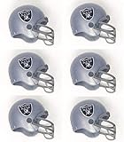 6 Pack Oakland Raiders 2017 NFL Helmet Mini Football 2