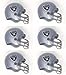 6 Pack Oakland Raiders 2017 NFL Helmet Mini Football 2