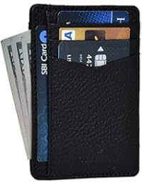 RFID Front Pocket Slim Wallets- Genuine Leather Handmade Minimalist Credit Card Holder By Clifton Heritage