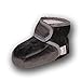 Conda Baby Booties Girl & Boy Infant Fleece Slippers - Charcoal Soft Cozy and Colorful Baby Shoes 6-18 Months
