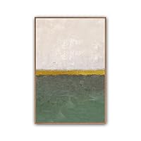 Framed Canvas Wall Art Abstract Color Block Canvas Prints Home Artwork Decoration for Living Room,Bedroom - 16x24 inches