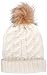 Simplicity Beanie Hats for Women Unisex Winter Faux Fur Pompoms Beanies for Women 2 Pack Black/White