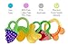 Baby Teething Toys (5 Count) | FDA-Approved Soft Silicone Fruit Teethers for Babies | Fridge & Dishwasher Safe | BPA-Free Teether Set for Boys & Girls