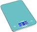 Ozeri Touch II Digital Kitchen Scale with Microban Antimicrobial Product Protection, 18 lb, Teal Blue