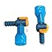 J.CARP ON-Off Switch Bite Valve Tube Nozzle Replacement for Hydration Pack Bladder (Blue-90 Degree)