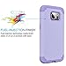 Tekcoo Galaxy S7 Case, [Tbaron Series] [Lavender] Shock Absorbing Hybrid Rubber Plastic Impact Defender Rugged Slim Hard Case Cover Shell for Samsung Galaxy S7 S VII G930 GS7 All Carriers