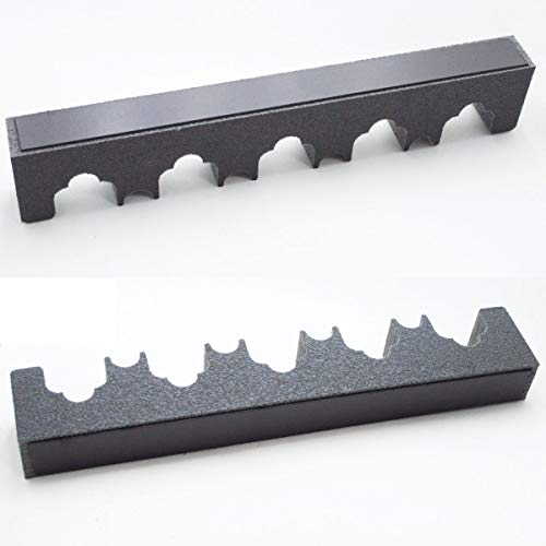 Five (Nine) Foam Gun Rack - New Universal Rifle Barrel Rest with Magnetic Strip - Gun Storage - Weapon Rack - for Gun Safe and Free Standing - Gun Rack Pegboard - Fishing Rod Holder - Gift for Hunter