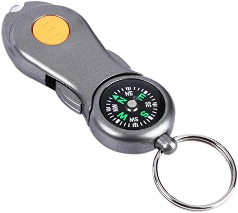 Multifunctional Compass Keychain 2 in 1 + Creative LED Light