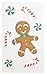 Party Treat Bags - 36-Pack Gift Bags, Christmas Party Supplies, Paper Favor Bags, Recyclable Goody Bags for Kids, Gingerbread Design, 5.1 x 8.7 x 3.2 Inches