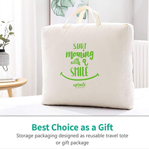 APSMILE Luxurious California King Down Feather Comforter, Ultra-Soft Down Feather Duvet, 41oz Hotel Collection Medium Warmth All Season Duvet Insert (104x96, White)