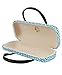 JAVOedge Blue Handbag Style Hard Eyeglasses Case and Bonus Free Soft Microfiber Lens Cleaning Cloth