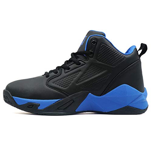 Beita Girls Basketball Shoes Boys High Tops Sneakers Athletic Trainers Shoes for Big Kids, Children, Teens, Boys, Professional Anti-Skid & Durable for Indoors & Outdoors BlackBlue