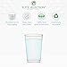 Clear Disposable Plastic Cups 10 Oz. Pack Of (50) Fancy Hard Plastic Cups - Party Accessories - Wedding - Cocktails- Tumblers