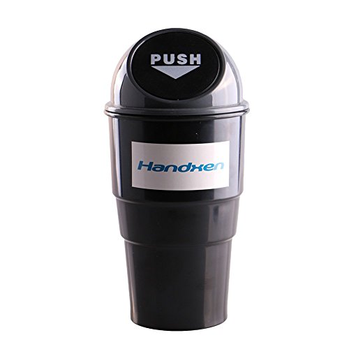 Buy Handxen Cute Car Cup T Can Plastic Garbage Bin with Lid for Cup