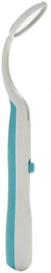 1Pc Bright Durable Dental Mouth Mirror with LED Light Reusable Random Color
