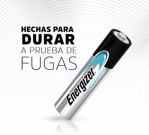 MAX Plus - Pilhas AAA (Pack de 10) Baterias Alcalinas de 1,5V - Energia que Dura 130% Mais - Acessórios para Computador e Casa Inteligente - Embalagem 100% Reciclável - Vida útil de 15 anos
