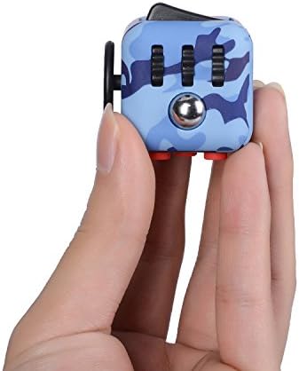 Xingqijia Fidget Cube Relieve Stress Anxiety Focus Attention Dice Toys for Kids &amp; Adults - Pocket/with Buttons/ADHD/Autism
