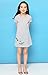 Fiream Girls Summer Cotton Striped Casual Cartoon Shortsleeve Dresses