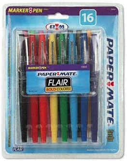Paper Mate Point Guard Flair Pen PEN,FLAIR 16CT POUCH,AST (Pack of5)