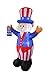 BZB Goods 6 Foot Tall Patriotic Independence Day 4th of July Inflatable Uncle Sam with God Bless America Flag Decoration