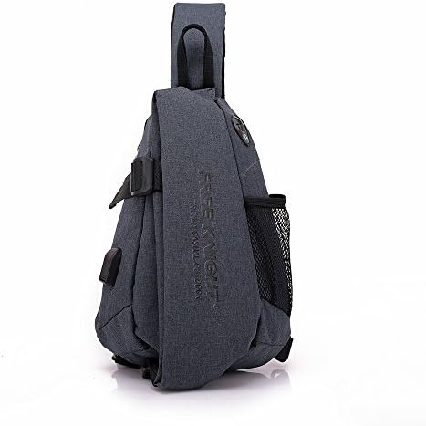 Sling Bag- Chest Shoulder Rope Backpack for Man and Women-DarkGrey