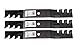3 Rotary Copperhead Toothed Mulching Mower Blades Fit Toro Timecutter Z 5000 Series 50&rdquo; Deck 112-9759-03 110-6837-03 primary