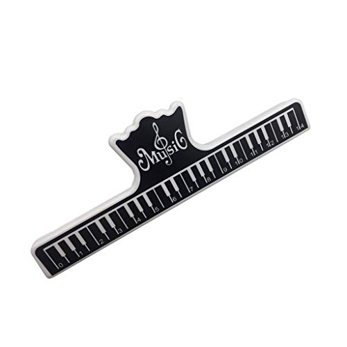 Pakala66 Music Sheet Clip Music Book Clip Book Page Holds Piano Book Clamps-Black