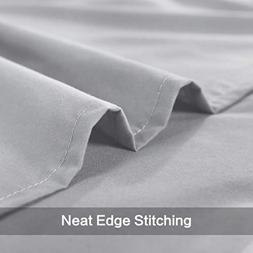 EDILLY Flat Sheets Set (6 Pack) Super Soft Brushed Microfiber Bedding