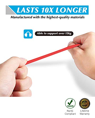 image for MATEIN Cat 7 Ethernet Cable,50 ft High Speed Solid Flat Internet LAN C